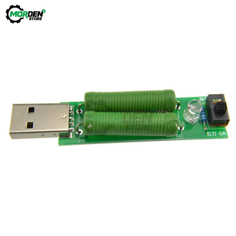 1A/2A USB Load Resistance Power Resistors Mobile Power Aging Resistors Module USB Port Digital Current Voltage Meter Tester