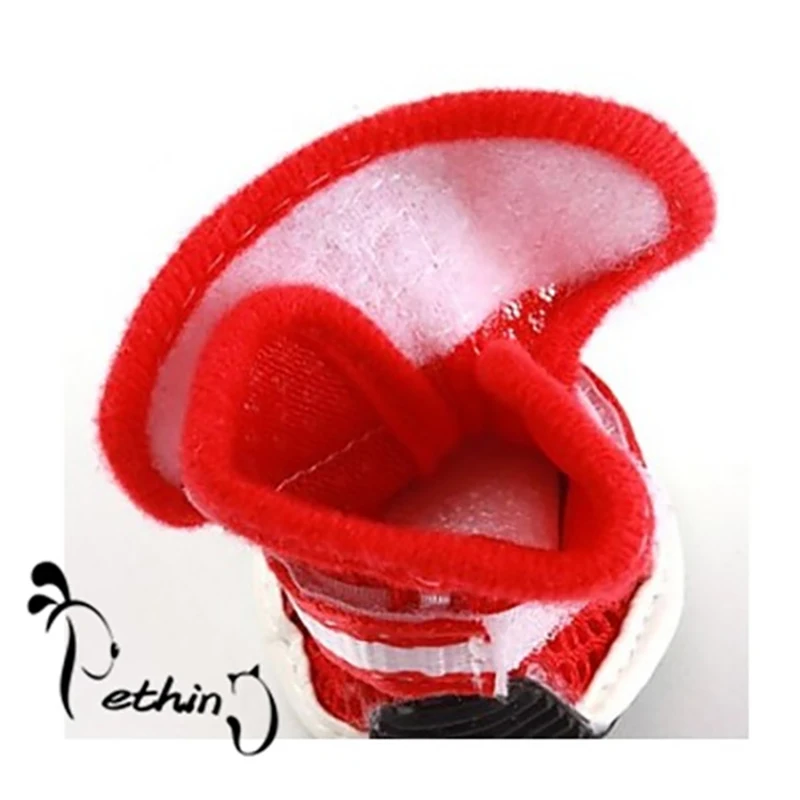 Cat Dog Shoes Cozy Cute Breathable Shoes Small Dog FashionPuppy Red Fashion Boots Breathable Shoes Pet Supplies
