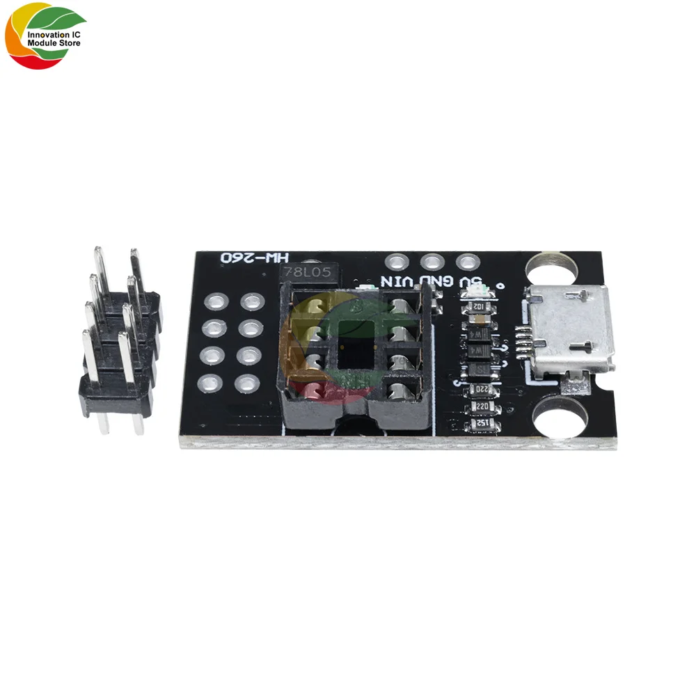 Development Programming Board Pluggable ATtiny13A/ATtiny25/ATtiny45/ATtiny85 Programmer Pluggable Development Programming Board