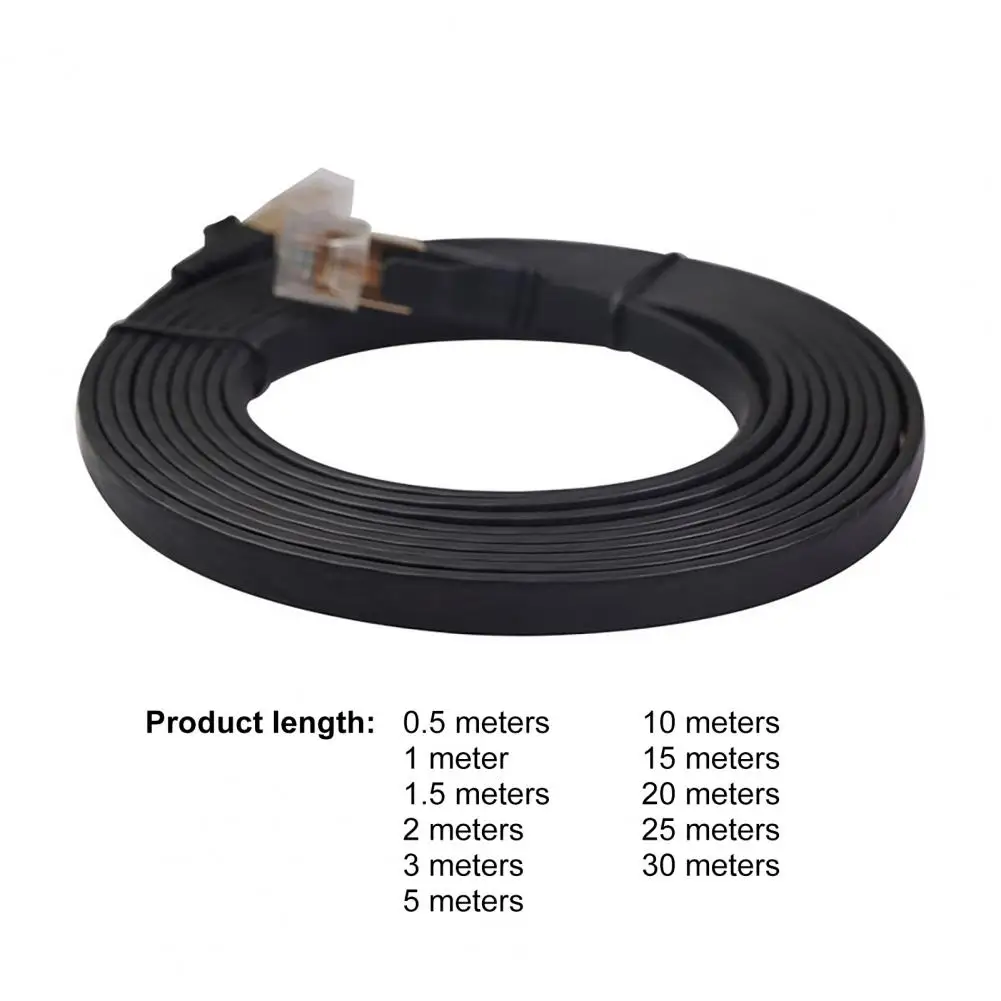 สูง15M/20M/25M/สาย Ethernet 30M Cat7 RJ45 M/M บางแบนความเร็วสูง Shielded Twisted Pair Lan Lan
