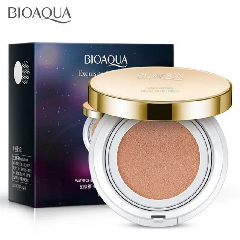 BIOAQUA Air Cushion BB Cream Brighten Concealer Moisturizer Foundation Face Whitening Makeup Facial Base Perfect Cover Cosmetics