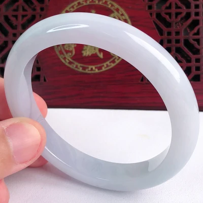 

Натуральный бирманский жадеит 54-62 мм браслет элегантная принцесса ювелирные изделия лучший подарок