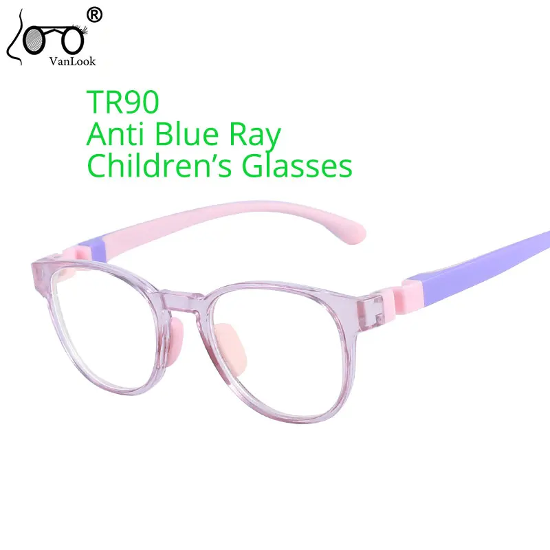 

Children's Glasses Boy Girl TR90 Anti Blue Light Computer Eyeglasses Kid UV Blocking Gaming Screen Protection Glasses