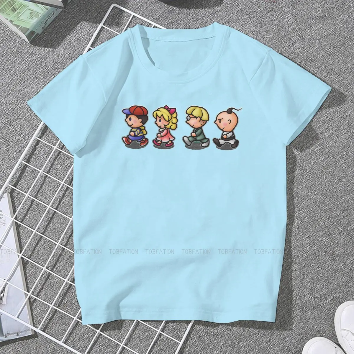 Guys 5XL TShirt Earthbound RPG Ness Paula Jeff Poo Style Tops Casual T Shirt Girl Short Sleeve Special