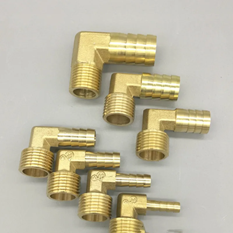 Brass Hose Barb Fitting Elbow 6mm 8mm 10mm 12mm 16mm To 1/4 1/8 1/2 3/8\