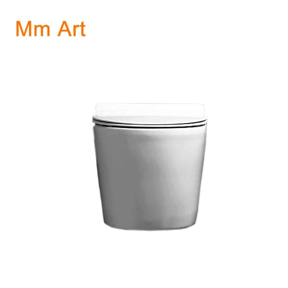 Art design white wall mounted toilet siphon spray flush floor type luxury villa bathroom toilet Closestool