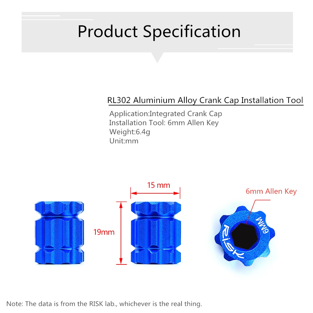 RISK Bike Crank Arm Cap Cover Removal Tool Crankset Bolt Remover Installation Repair Tool for Shimano Hollowtech II