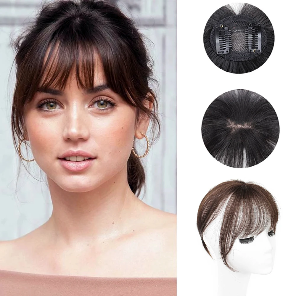 Synthetic Fake Bangs Hair Piece Irregularity Fringe Clip In Hair Bangs Hairpiece Clip In Hair Extensions 24 Colors