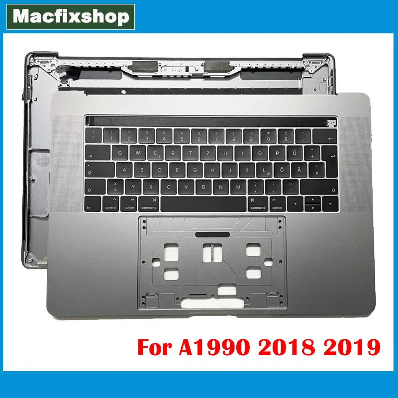 

Space Grey RU US UK SP GE French Spanish German Russian For MacBook Pro 15" A1990 Topcase Cover with Keyboard Touchbar 2018 2019