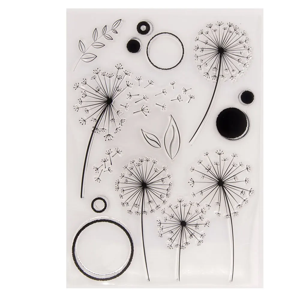 Dandelion Stamps Scrapbook Paper Transparent Clear Handmade Decoration Gifts Rubber Stamp for Card DIY Scrapbooking