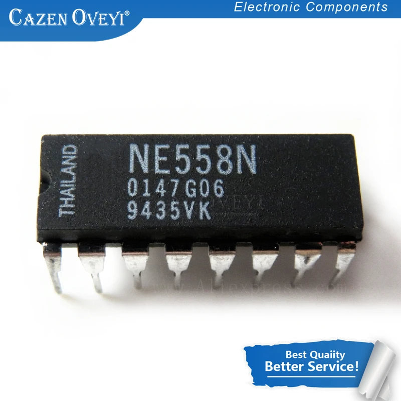 5pcs/lot NE558N NE558 DIP-16 In Stock