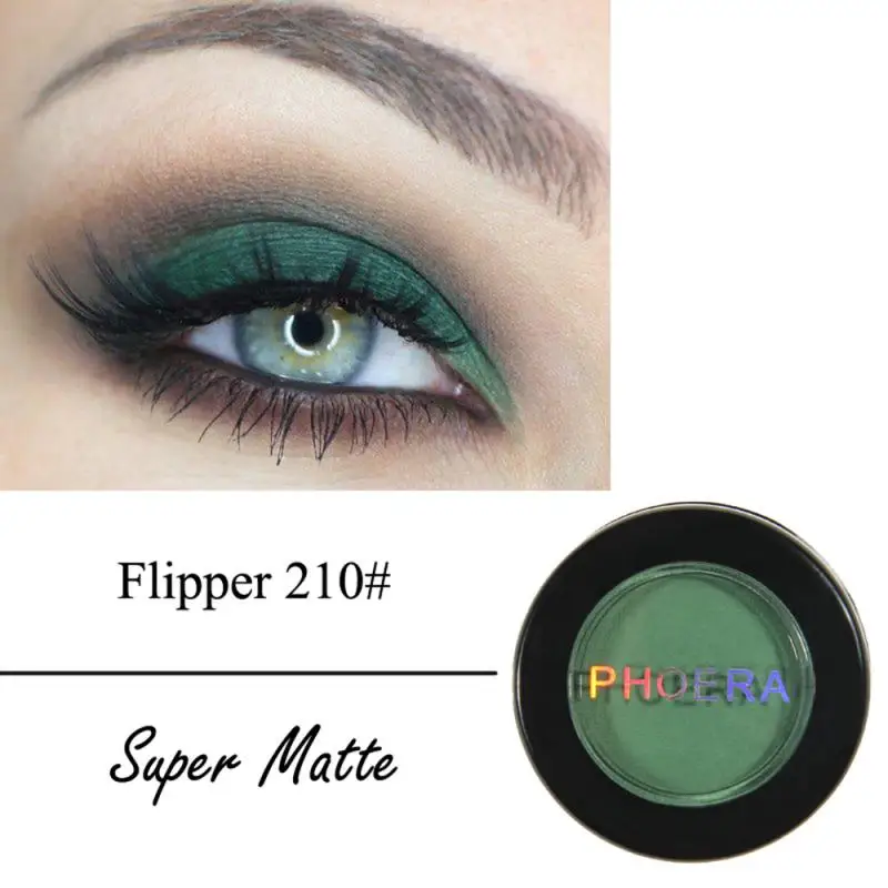 PHOERA Matte 12 Colors Eye Shadow Powder Long-lasting Easy To Color Single Eyeshadow Palette Beauty Eye Makeup Cosmetics TSLM2