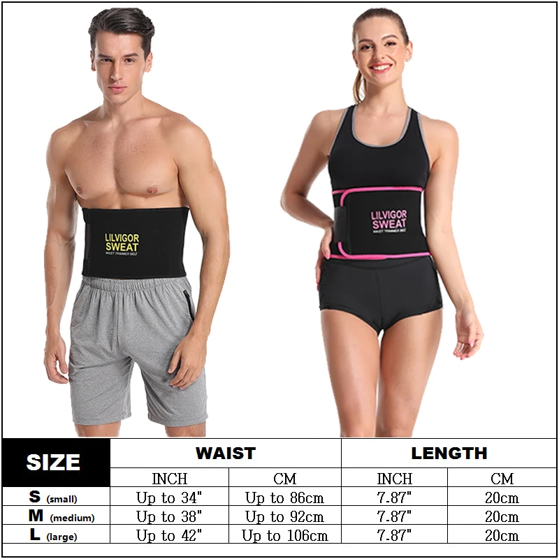 Unisex Neoprene Body Shaper Waist Trainer Belts Men Women Slimming Corset Waist Support Sweat Underwear Strap Modeling Shapers