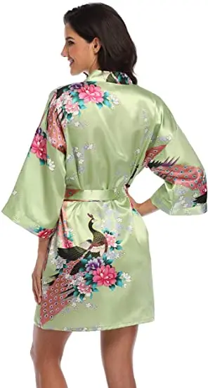 Rayon Robes Women Nightwear Flower Home Clothes Intimate Lingerie Casual Kimono Bath Gown Lady Sexy Night Dress Oversize 3XL