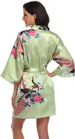 Rayon Robes Women Nightwear Flower Home Clothes Intimate Lingerie Casual Kimono Bath Gown Lady Sexy Night Dress Oversize 3XL - Image 5
