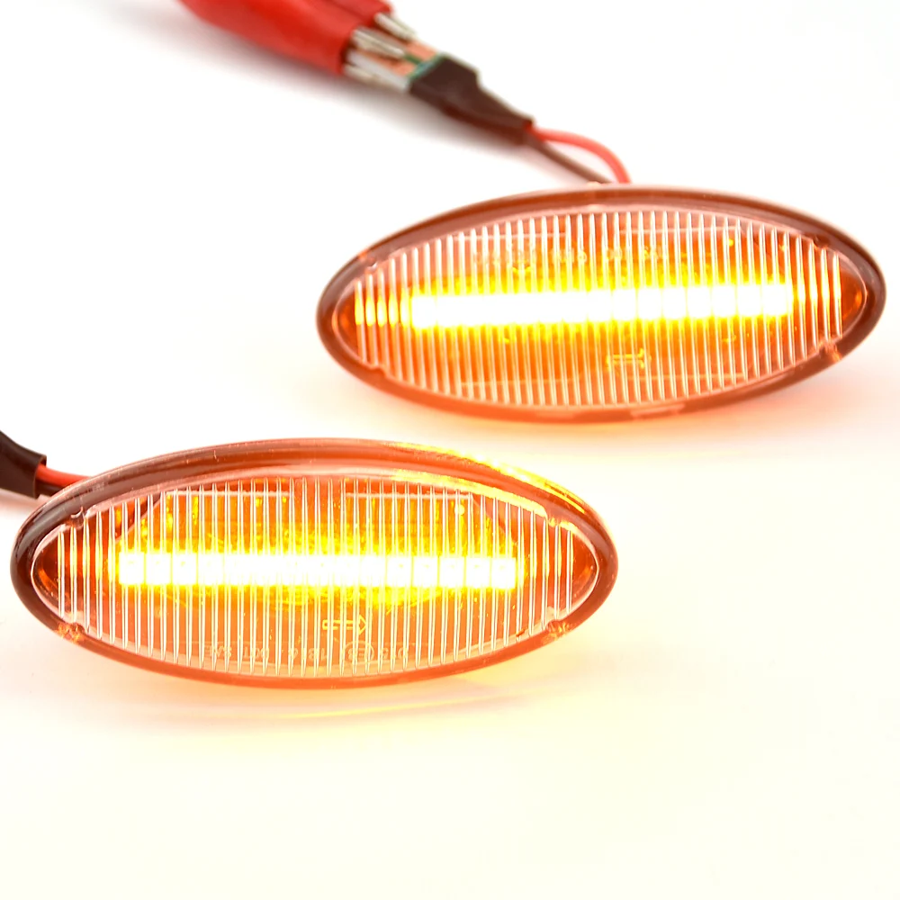 2 قطعة LED الديناميكي الجانب ماركر ضوء بدوره مصباح إشارة لأوبل/فوكسهول فيكترا B MK1 1995 1996 1997 1998 1999 2000 2001 2002 2003 #6