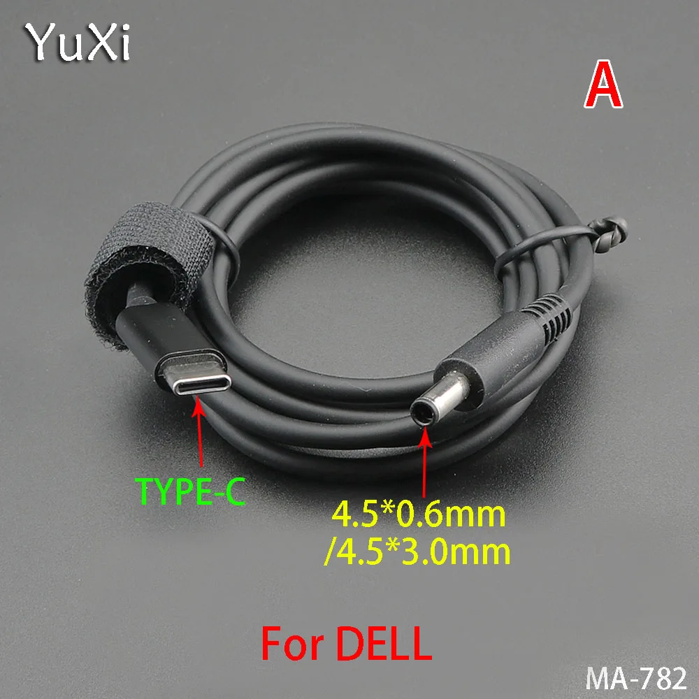 

YuXi USB Type C PD Charging Cable Cord Dc Power Adapter Jack Converter Plugs Male for Lenovo Asus Dell Hp Laptop Charger replace