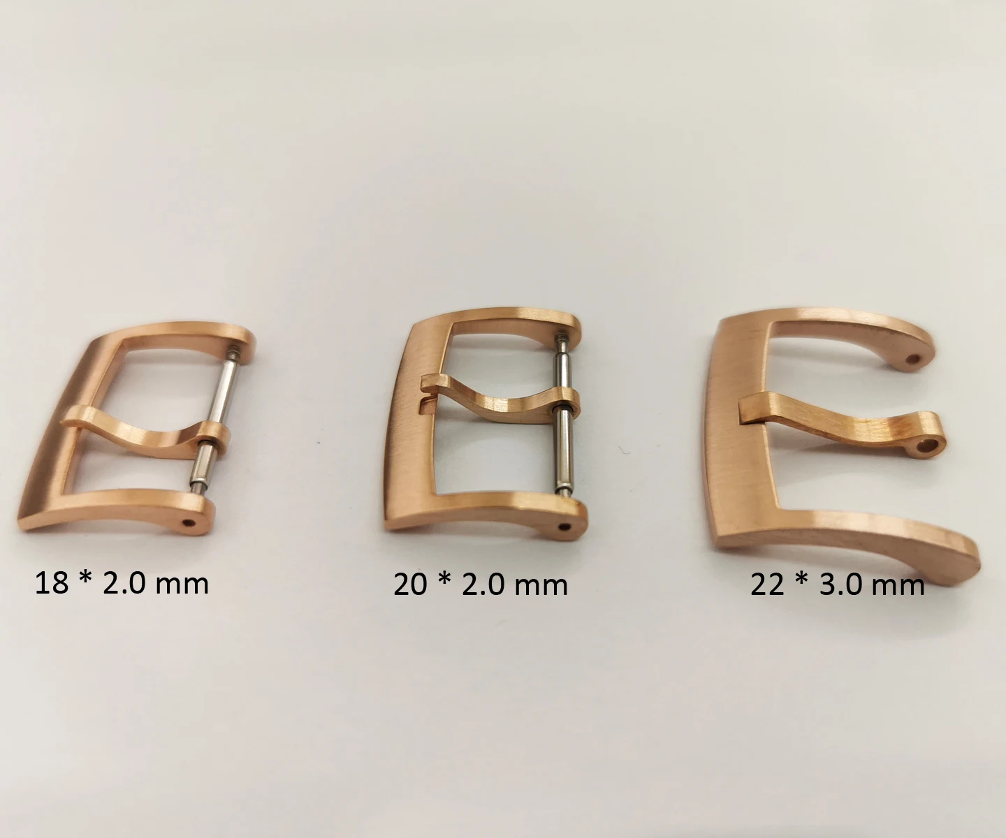 Cronos Solid Bronze CuSn Tongue Buckle  Watch Parts Fully Brushed 18 20 22 mm 2.0 with Spring B