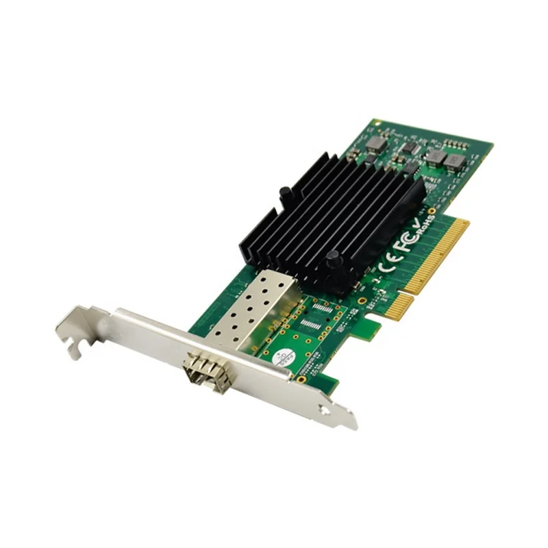 PCI-E X8 to 10 Gigabit server fiber network card PCIe 10GbE SFP + fiber network card 82599EN chipset