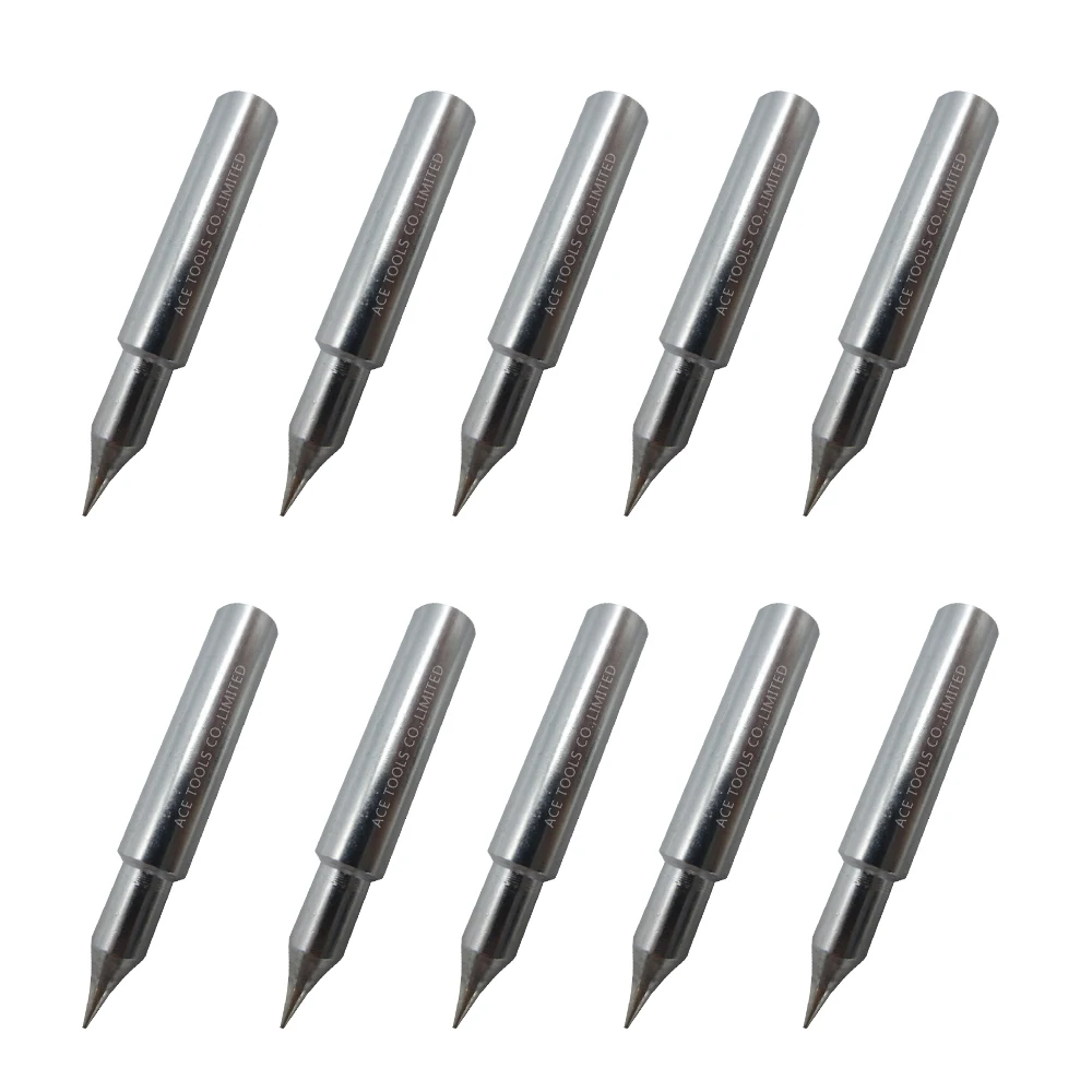 Soldering Tip T18-S4 Conical 0.125mm Fit HAKKO FX-888 FX-888D FX-8801 FX-600 Lead Free Welding IronBit Nozzle Handle Pencil