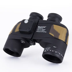 Boshile 10X50 HD High Power Binoculars With Rangefinder Compass Military Nitrogen Waterproof Telescope for Hunting Bird Watching