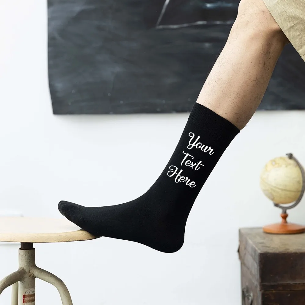 Personalised Wedding Date Socks Groomsman Best Man Father of the Bride Groom Page Boy Wedding Gift Personalized Party Socks