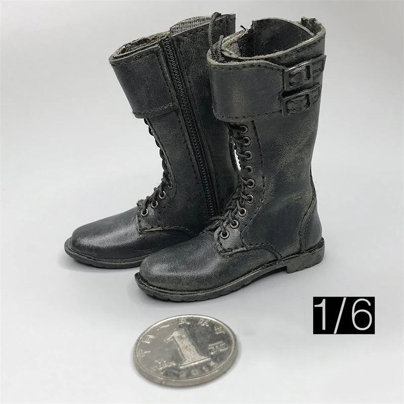 

Hot Sales Modle 1/6th 3ATOYS Black Color Shoes For Usual 12inch Doll Soldier Action Accessories In Stock