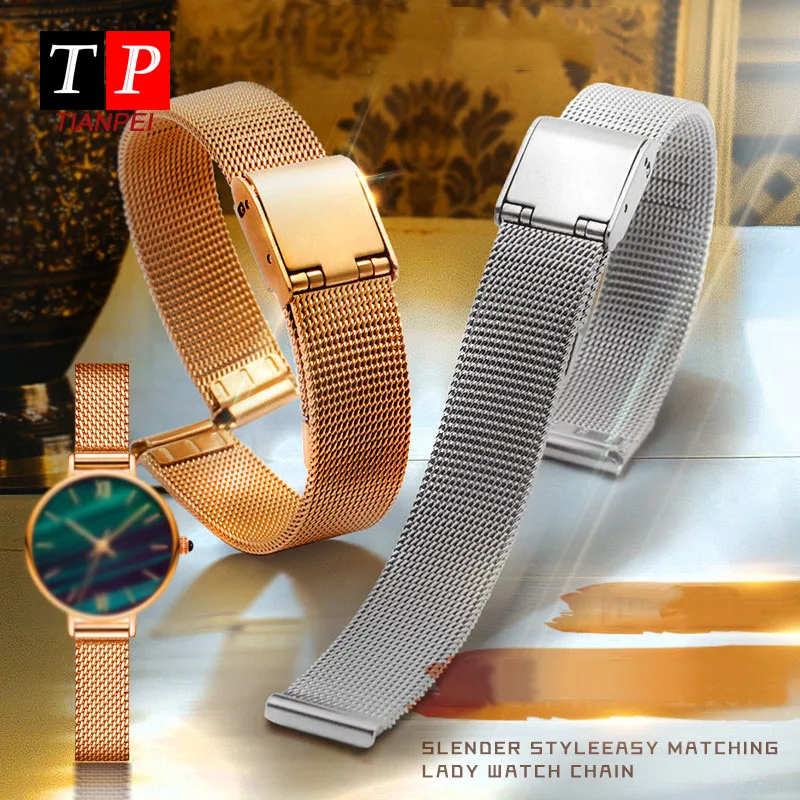 Stainless Steel milan Mesh Strap 6mm 8mm 10mm 12mm watch band watchband 361L steel bracelet fashion women wristwatches band