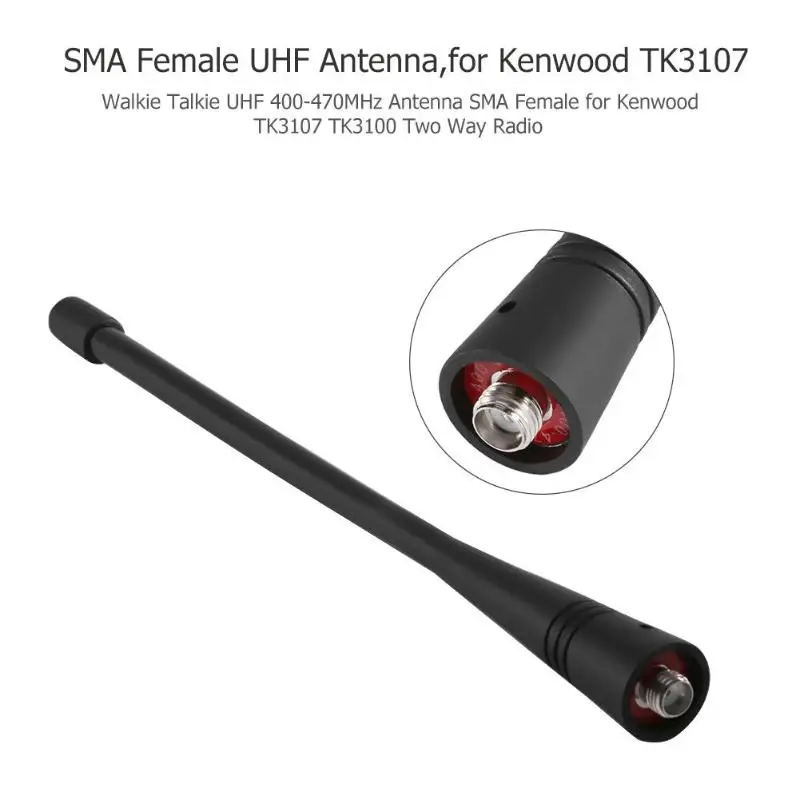 

10psc UHF 400-470MHz Female Dual Band Soft Antenna Two Way Radio Walkie Talkie Antenna For Kenwood TK3107/ TK3100/TK-260/TK-270