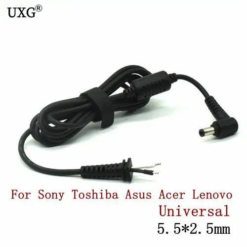 Imagen 2 del producto Cable de alimentación conector DC Jack cargador adaptador enchufe Cable de alimentación para Samsung HP Dell Sony Toshiba Asus Acer Lenovo
