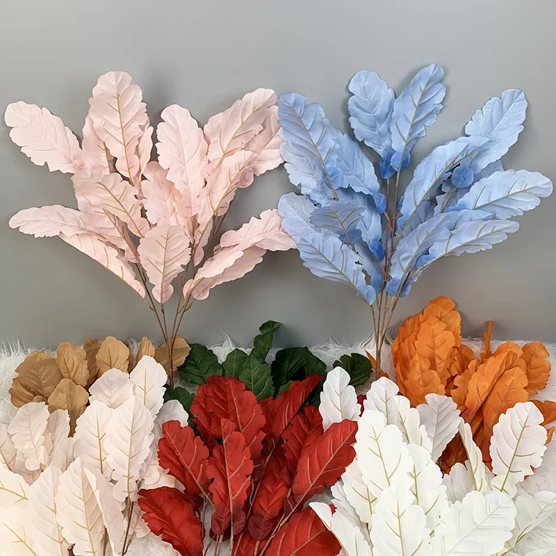 Simulation Leaf Bundle Rape Leaf  Wedding Hall Road Guide Set Home Table Outdoor Decoration Fake Flower Simulation Flower Plant