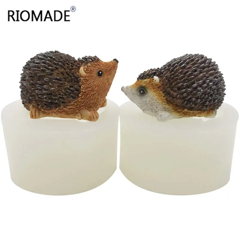 3D-Igel-Silikonform, Tier-Handwerkskunst, Dekorationswerkzeuge, DIY, handgemachte Seife, Ton, Aromatherapie, Kerzenform, Haushaltsartikel – Detail 2