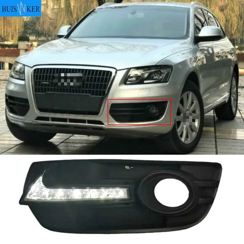 

Fits for Audi Q5 10-13 A6L Car DRL Driving Daytime Running Light DRL with flashing yellow turn signal fog lamp Relay Daylight