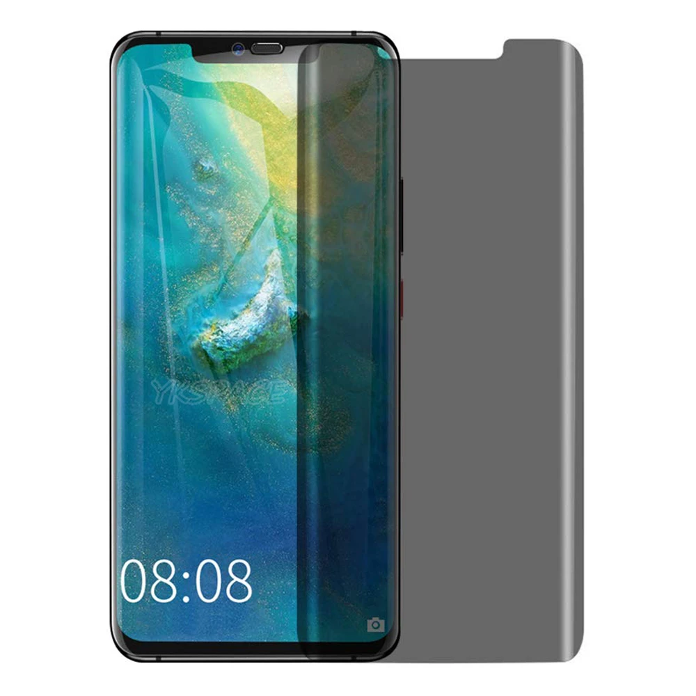 3D Curved Full Privacy Screen Protector For Huawei Mate 20 30 40 50 P30 P40 P50 Pro Plus Anti Spy Peeping 9H Tempered Glass