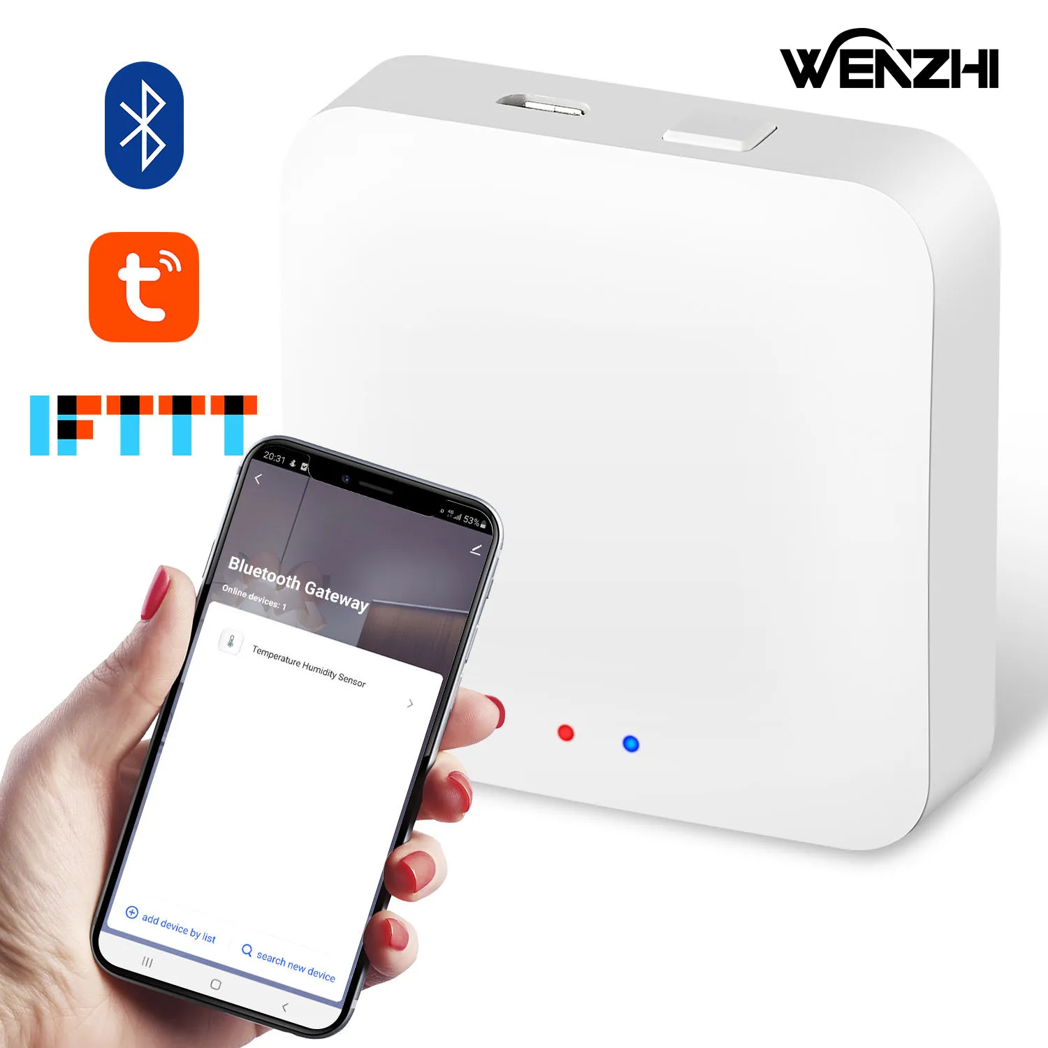 Tuya Bluetooth Gateway Smart Life Mesh Wifi Hub For Home Automation Residential Control Intelligent Appliance System App Remote