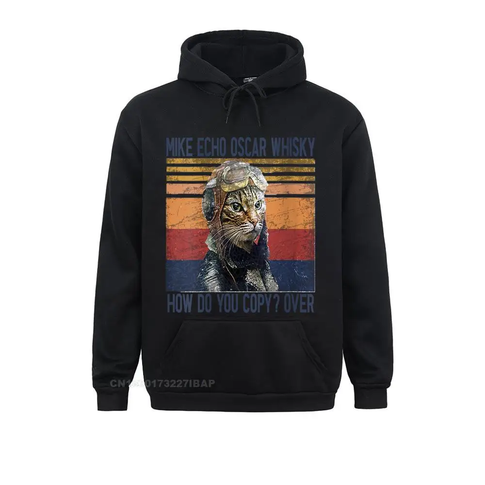 Sudadera con capucha para hombre y mujer, ropa con estampado de Mike Echo, Oscar, Whisky, How Do You Copy Pilot Kitty, estilo Vintage, con descuento