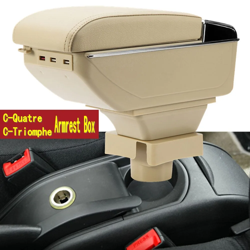 

For Citroen C4 Armrest Box Center console Arm Rest