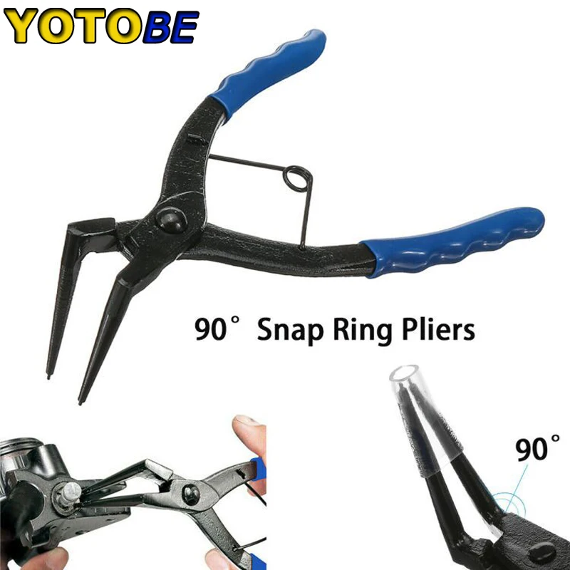 Snap Ring Pliers Circlip Plier Crimp Tool Internal External Ring Remover Retaining Repair Tool 90 Degree Bent Needle