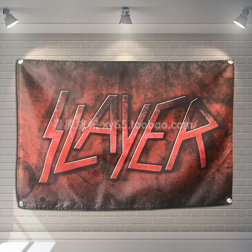 

SLAYER тяжелые металлические музыкальные скалы фотообои Висячие картины Искусство водонепроницаемая ткань музыкальный фестиваль постер музыкальной группы