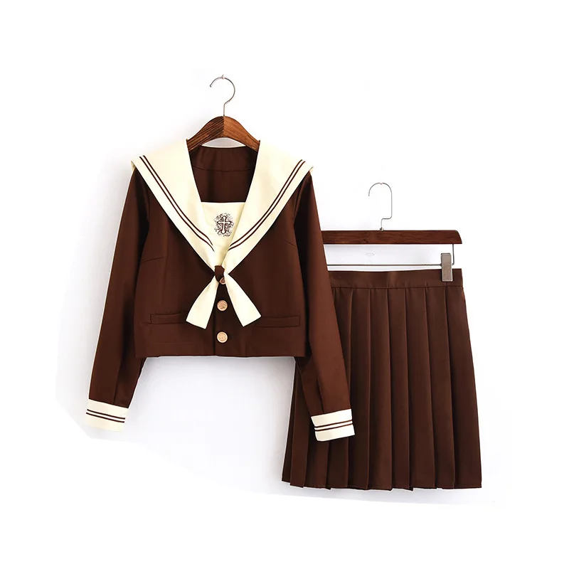 Uniformi Scolastiche giapponesi Anime COS Vestito Da Marinaio Jk Uniformi Collegio sacchetto di Scuola Uniforme Per Le Ragazze Studenti Costume