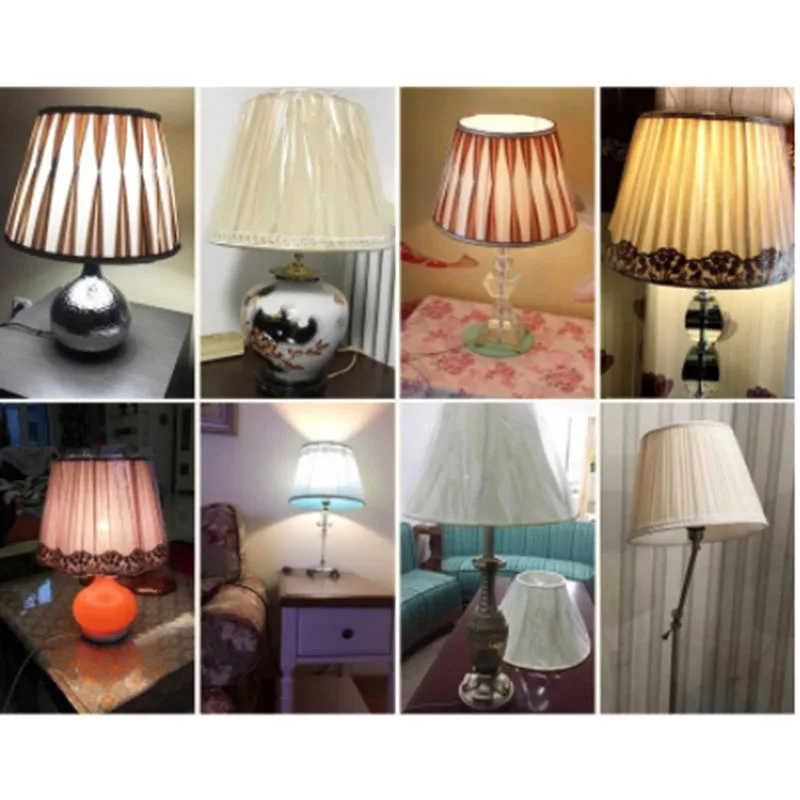 E27 Modern Pleated Lampshade Table Bed Lamp Cover Holder Chandelier Lamp Shade For Home Decoration