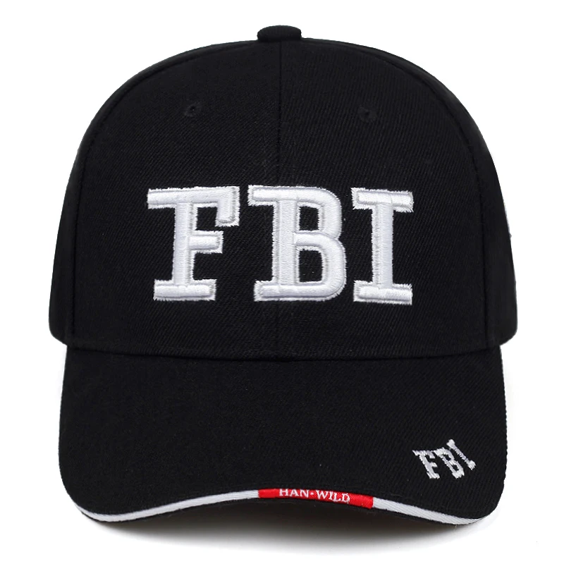 Nieuwe Mode Baseball Hoed Verstelbare Unisex Fbi Brief Borduurwerk Outdoor Casual Caps Hiphop Gorras Cadeau Voor Vriendin