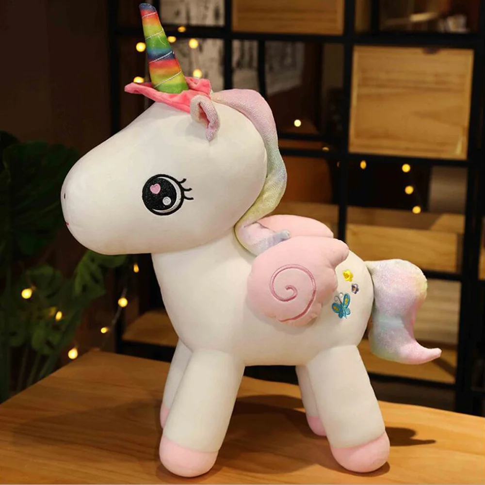 Angelo unicorno figurina ragazza cavallo cuscino regalo di compleanno bambini peluche farcito