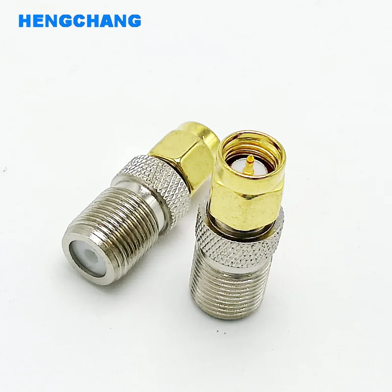 F-Type Female to SMA Male Adapter Connector RF Antenna Conversion Plug 1Pcs