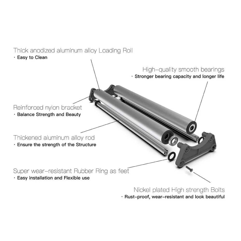 Media Roll Holder Mobile Tray for Roll Printing Film Advertising