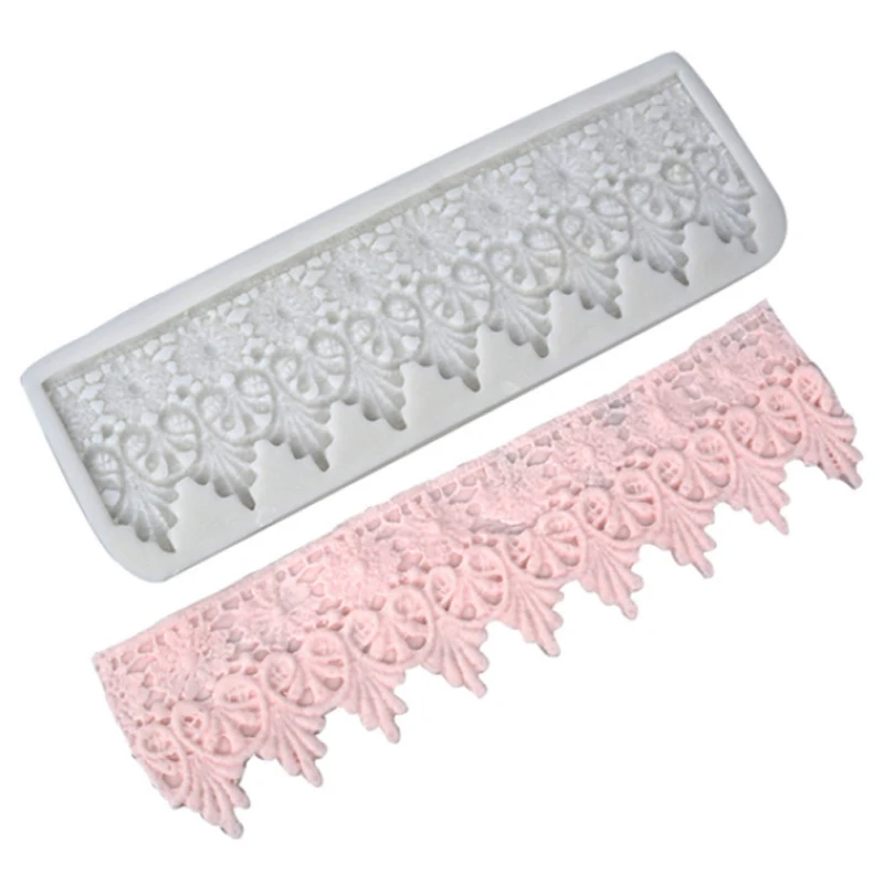 Lace Cake Pattern Mould Fondant Cakes Decorating Tools Silicone Molds Sugarcrafts Chocolate Baking Tools For Cakes Gumpaste Form