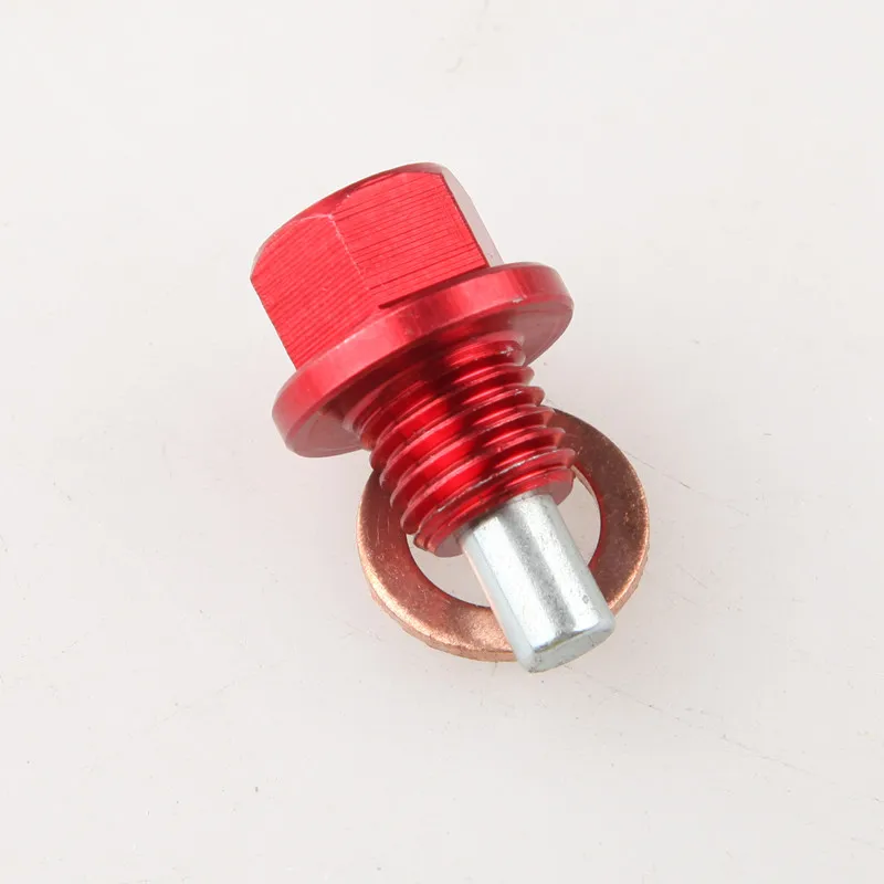 M12x1.5 Magnetic Oil Drain Plug Oil Drain Sump Nut Aluminum Gearbox Oil Drain Bolt Car Accessories