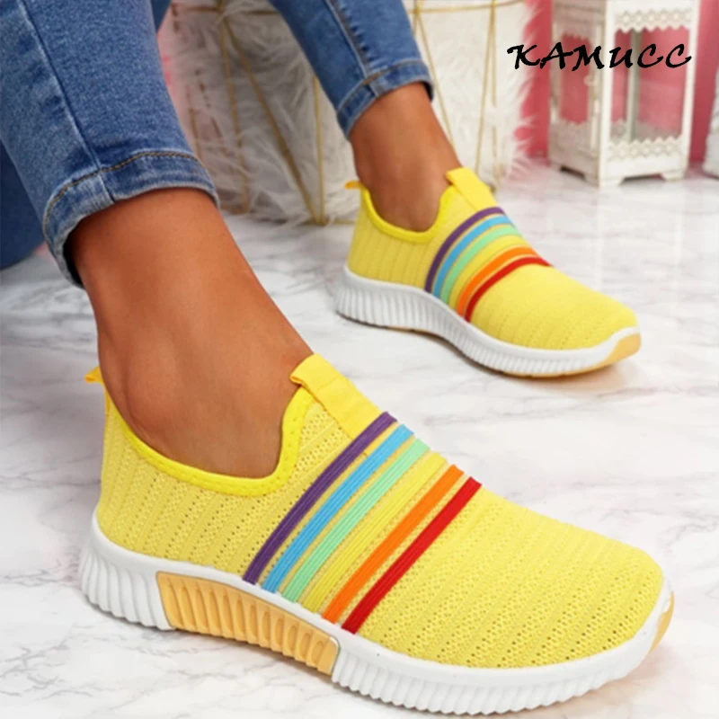 Womens Sneakers Spring Ladies Flat Shoes Casual Women Vulcanized Women 2021 Summer Light Mesh Breathable Female Running Shoes