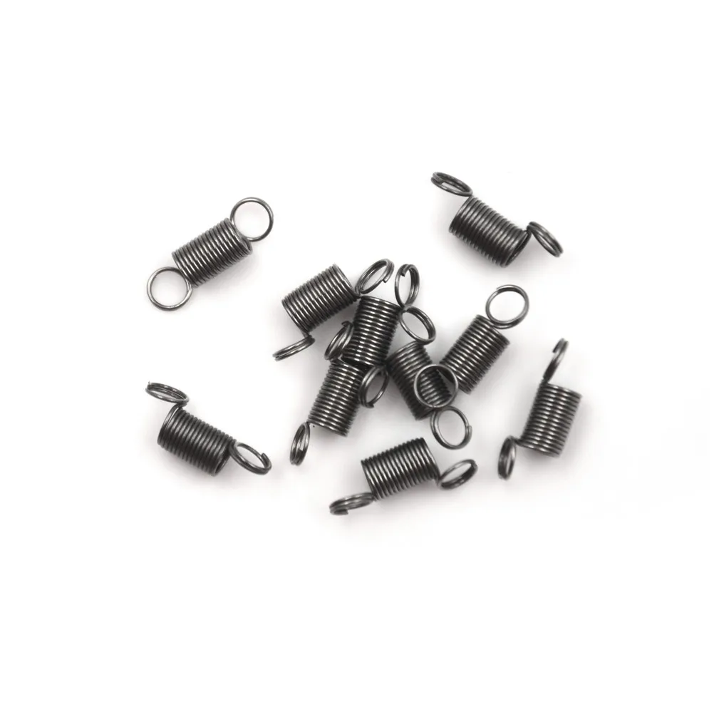 10pcs/pack 15mm Draw To 30mm Stainless Steel small Tension Springs With Hook For Tensile DIY Toys