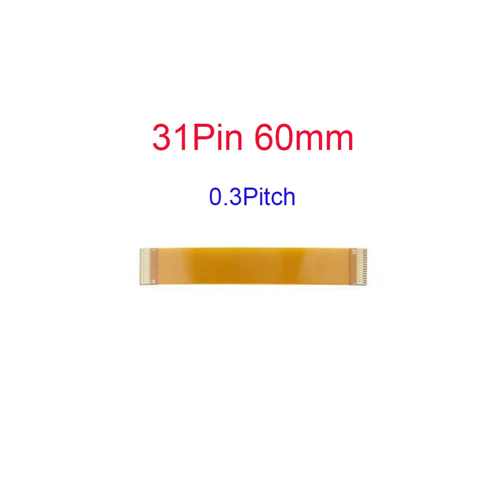 JCD 1pcs 31 Pin FFC FPC Flexible Flat Cable Pitch 0.3mm Same Direction length 28 30 60 75 120 150 200 350 mm